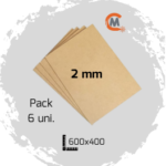 Conjunto 6 placas MDF cru 2mm c/600x400mm