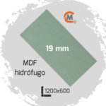 Placa MDF  hidrófugo de 19mm 390mmx500mm