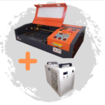 Maquina corte e gravaçao a laser 40w - Máquina Laser 40W+Chiller CW3000
