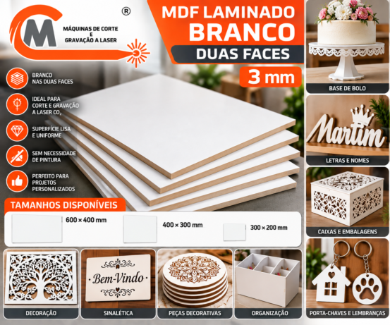 MDF Branco Melamina