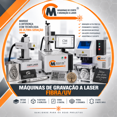 Máquinas de gravação a Laser Fibra/UV