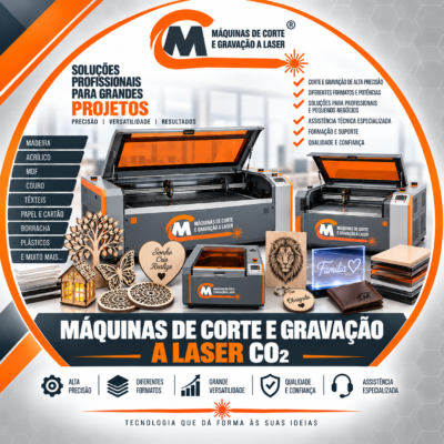 Máquinas de Corte e gravação a Laser co2
