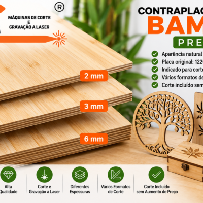 contraplacado de bambu para corte laser